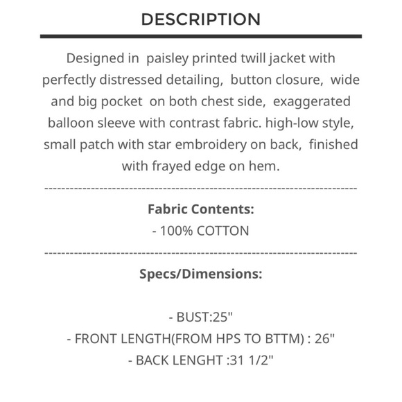 71. NWT POL pretty mint+ blue+black paisley jacket w/solid details! - Picture 8 of 8